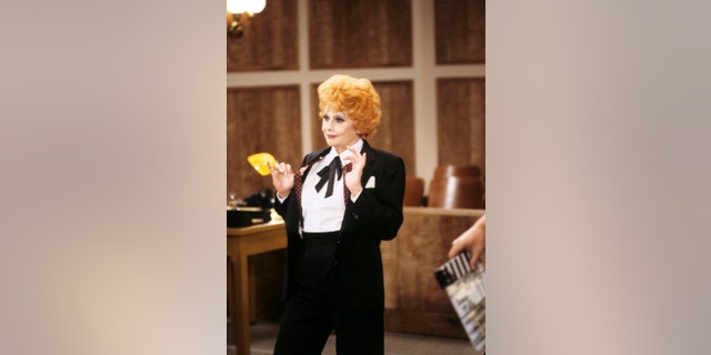 Lucille Ball filming "Life with Lucy," circa 1986.