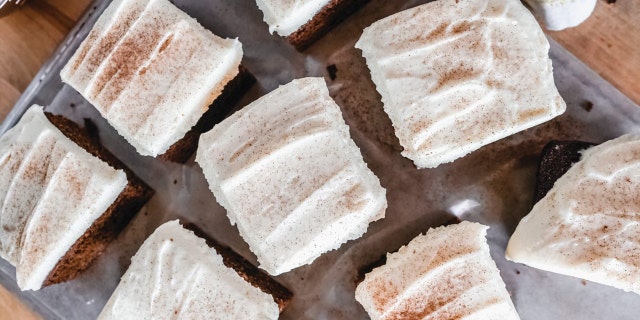 1850s Gingerbread Spice Cake with mascarpone buttercream