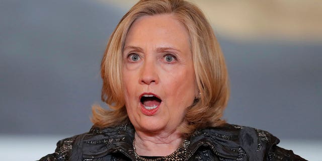 Former United States Secretary of State Hillary Clinton arrives for the opening ceremony of the Generation Equality Forum at the Louvre Carrousel in Paris, France, June 30, 2021.