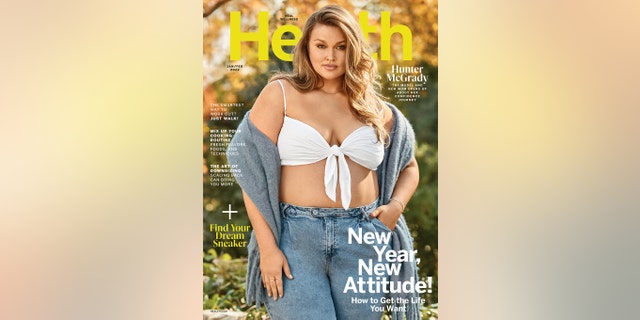 The latest issue of Health magazine featuring Hunter McGrady hits newsstands December 17.