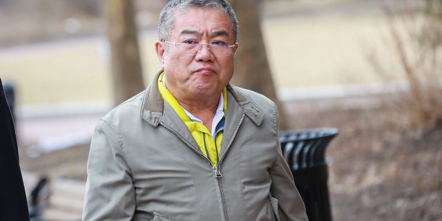 I-Hsin "Joey" Chen leaves Moakley Federal Court after his day in court on charges related to the college admissions scandal on Friday, March 29, 2019 in Boston, Massachusetts.