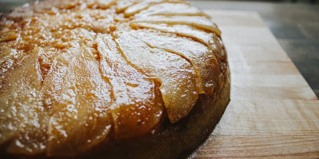 Instead of traditional pineapple upside-down cake, try this pear-flavored riff on the standard dessert.