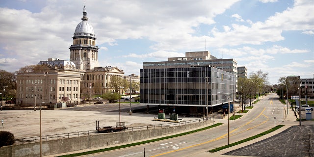 The Illinois State Capitol building in Springfield. 