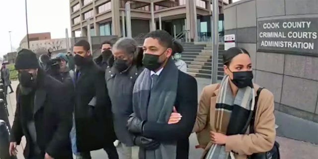Jussie Smollett thanked reporters outside of Chicago courthouse following a combative two-day testimony. 