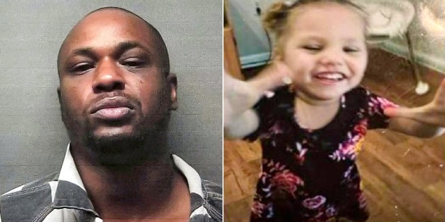 Jeremy Williams, left, is accused of capital murder in the asphyxiation death of 5-year-old Kamarie Holland. (Russell County Sheriff's Office/Columbus Police Department)