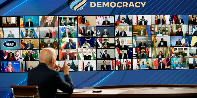 Biden To Put US Taxpayer Money Toward International Fund For Media Outlets - Fox News 3 Biden speaks from the South Court Auditorium on the White House complex in Washington, Thursday, Dec. 9, 2021, for the opening of the Democracy Summit.