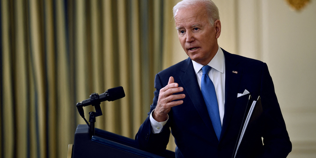 Joe Biden delivers remarks about COVID at the White House.