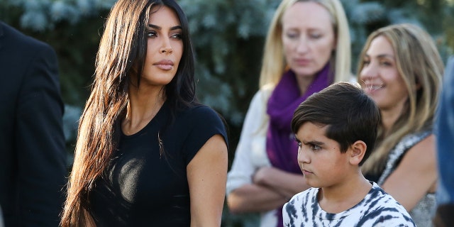 Kim Kardashian shared a screenshot of a conversation between herself and her nephew Mason, in which he advised that she not let her daughter stream live on social media unsupervised.