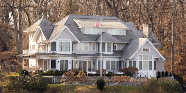 Former CNN producer John Griffin's home in Wilson Point gated community of Norwalk, Connecticut.