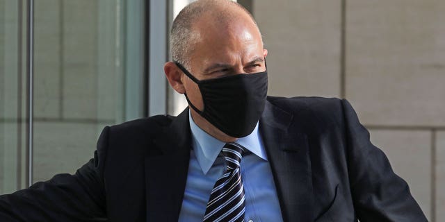 Attorney Michael Avenatti arrives for the opening of his trial on charges of cheating his clients out of settlement money, at the United States Courthouse in Santa Ana, in California, U.S., July 20, 2021.