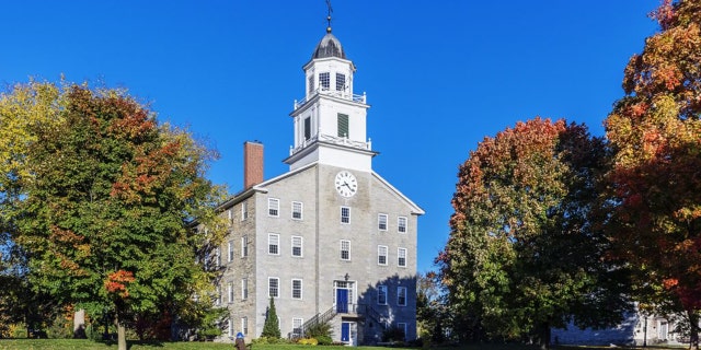 Old Chapel on the campus of Middlebury College in Vermont. 