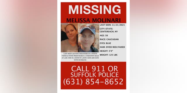 Melissa Molinari Missing Persons Flyer