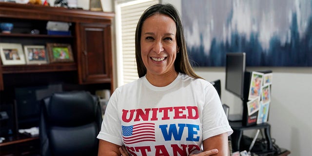 Republican Monica De La Cruz, running in the next general election for the 15th Congressional District, talks in her office in Alamo, Texas, Thursday, July 8, 2021. In Republicans' bid to retake control of Congress, this traditionally Democratic stretch of south Texas has quietly become a top battleground. After making unexpected gains last November, the GOP is zeroing in on a trio of House seats in the region as key targets heading into next year's midterm elections. They include the 15th congressional district, which hasn't sent a Republican to Washington since its creation in 1903, but where the GOP newcomer came within three points of winning in 2020. 