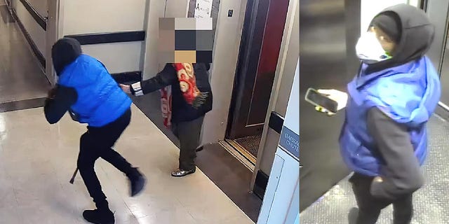 The NYPD is searching for a purse-snatcher who forcefully robbed an elderly woman by dragging her to the ground by her cane. 