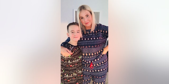 "I feel so much better physically and mentally," Carter said, adding: "It’s literally changed my life." Carter and her son Liam, 11, are pictured this year. (SWNS)