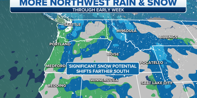 Northwest rain and snow