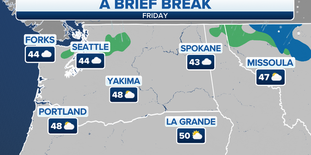 Brief break in active weather for the Northwest