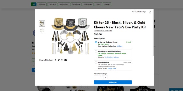 Party City Black, Silver & Gold New Year's Star Foil Balloon Bouquet, 19in, 12pc