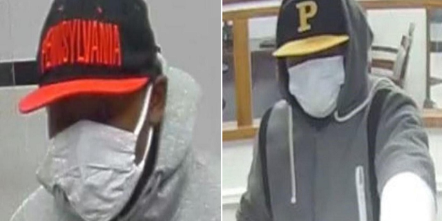 During one of the robberies, the suspect was wearing a hat with "Pennsylvania" on it.