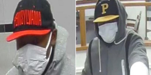 During one of the robberies, the suspect was wearing a hat with "Pennsylvania" on it.