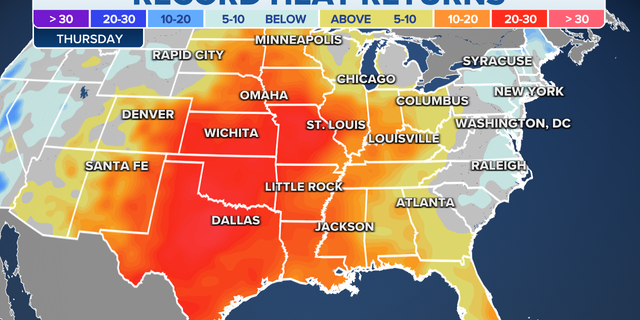 Record heat for the U.S.