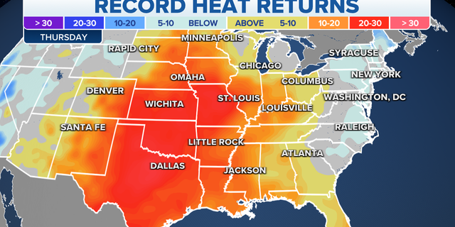 Record heat for the U.S.