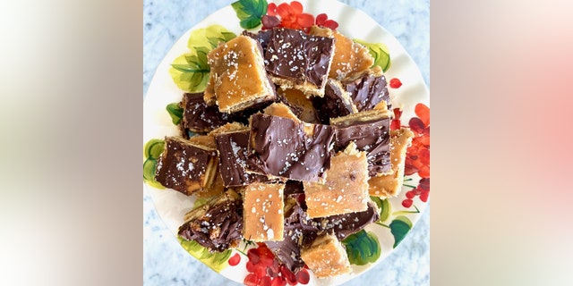 Salted Chocolate Toffee Bars