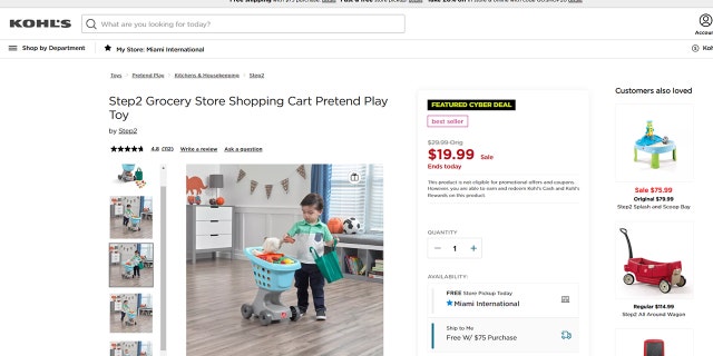 Step2 Grocery Store Shopping Cart Pretend Play Toy