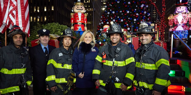 Fox News CEO Suzanne Scott at All-American Christmas Tree Lighting 