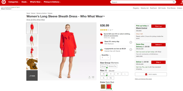 Target Women's Long Sleeve Sheath Dress - Who What Wear