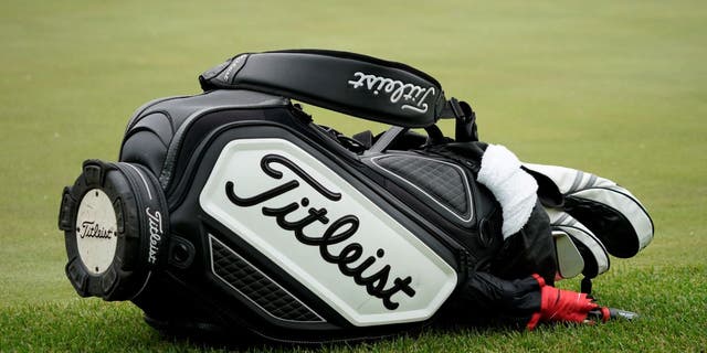 KANSAS CITY, MISSOURI - MAY 21: A Titleist bag is seen during the second round of the AdventHealth Championship at the Blue Hills Country Club on May 21, 2021 in Kansas City, Missouri.  (Photo by Ed Zurga / Getty Images)