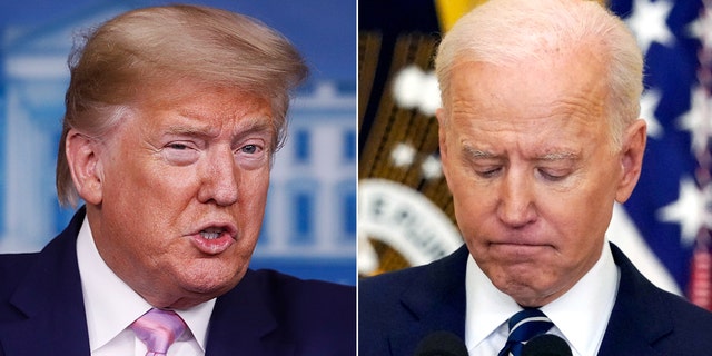 Donald Trump and Joe Biden remain competitors for media attention.