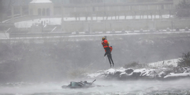 Niagara Falls Car in Water