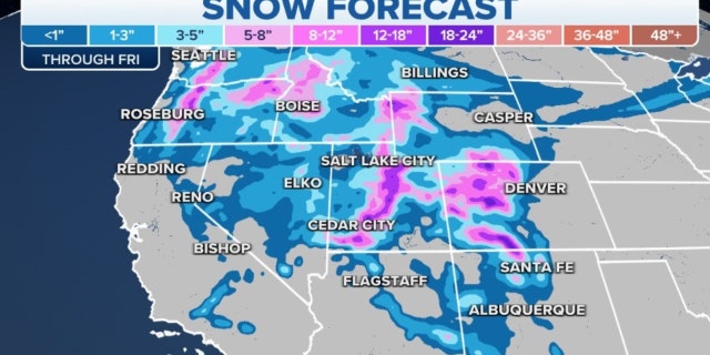 Western snow forecast