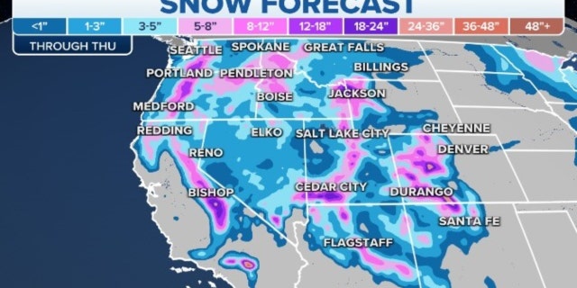 Western snow forecast