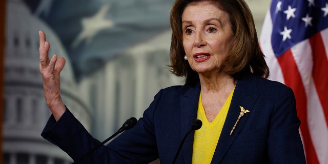 Is The US Capitol Safer Today Than On Jan. 6? - Fox News 2 Speaker of the House Nancy Pelosi, D-Calif., talks to reporters during her weekly news conference in the U.S. Capitol Visitors Center on Dec. 15, 2021 in Washington.