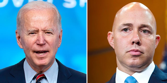 President Joe Biden and Rep. Brian Mast, R-Fla.