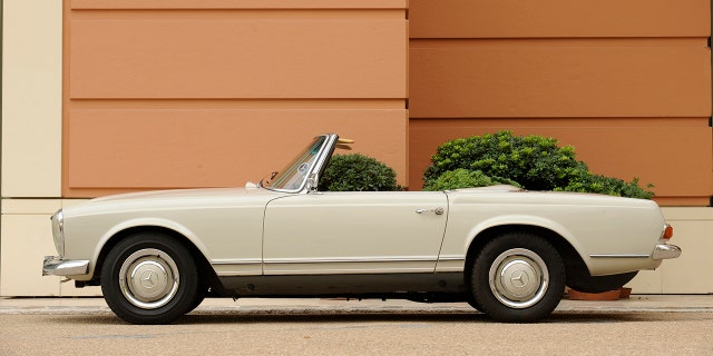 The Mercedes Benz 230SL replaced the 300 SL gullwing door coupe and 190 SL convertible in the brand's lineup.