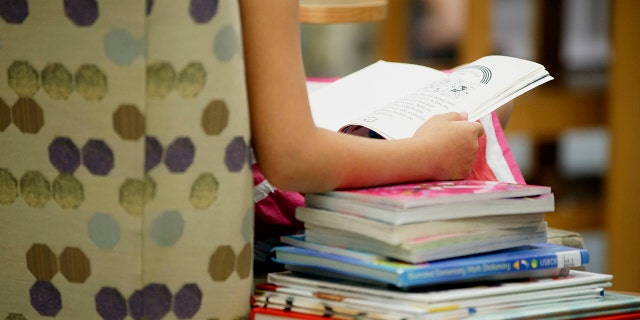 A child reads a book at a public library. Said Kirk Cameron to Fox News Digital, "I'm happy that the two libraries changed their decision and will allow my voice to be heard and my book to be read."