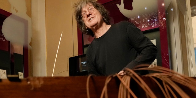 Texas-born expert on historic pianos, Paul McNulty, renovates the last piano that Frederic Chopin played and composed on, at the Chopin museum in Warsaw, Poland, on Thursday, Dec. 9, 2021.