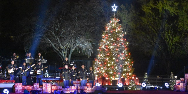 National Christmas Tree Lighting 2021 with the attendance of President Biden in Washington, D.C., on Dec. 2, 2021.