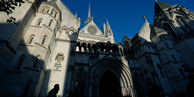 A view of the Royal Courts of Justice in London, Thursday, Dec. 2, 2021.