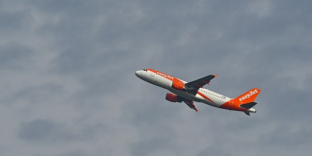 A passenger aircraft of the airline easyJet takes off from Berlin.