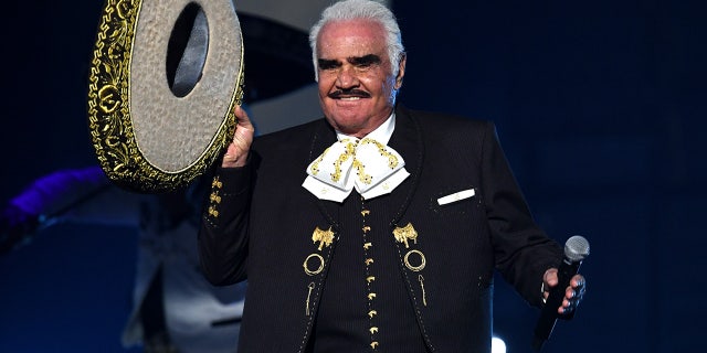 Vicente Fernández performs onstage during the 20th annual Latin GRAMMY Awards at MGM Grand Garden Arena on November 14, 2019 in Las Vegas, Nevada. (Photo by Kevin Winter/Getty Images for LARAS)