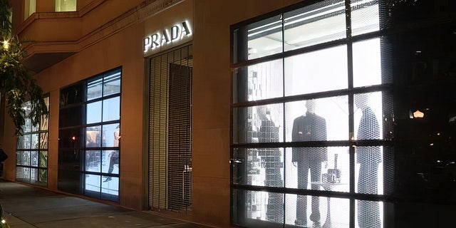 Two men entered Prada and stole an unknown amount of merchandise, police said. No suspect descriptions were immediately available.