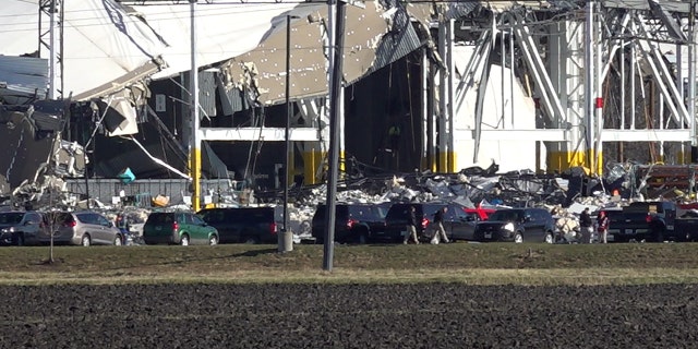 A tornado recently destroyed an Amazon warehouse in Illinois.