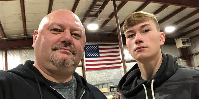 The father-son team of Shane Henderson (links) and Justis Henderson hail from Wisconsin. They work across the street from each other now, in their respective shops — and "risked it all" to embark on the American dream.
