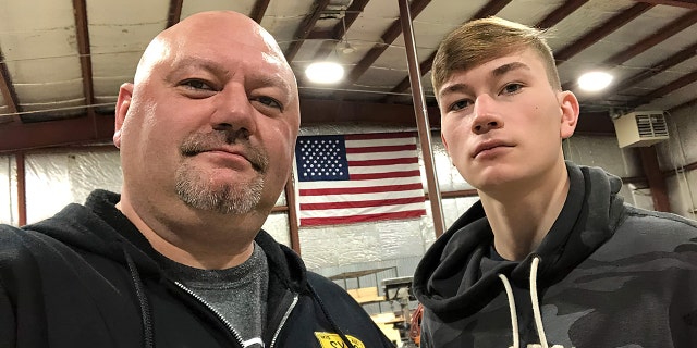 The father-son team of Shane Henderson (links) and Justis Henderson hail from Wisconsin. They work across the street from each other now, in their respective shops — and "risked it all" to embark on the American dream.