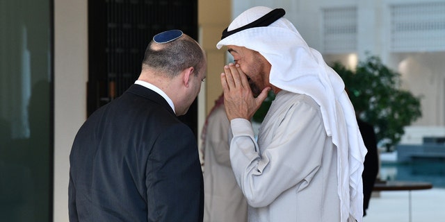 Israeli Prime Minister Naftali Bennett visits United Emirates Crown Prince Sheikh Mouhamad bin Zayad. 