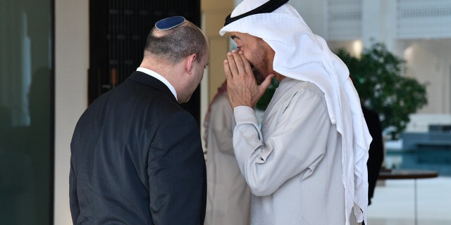 Israeli Prime Minister Naftali Bennett visits United Emirates Crown Prince Sheikh Mouhamad bin Zayad. 